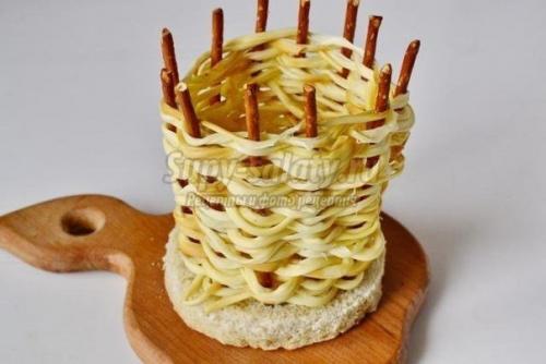 Салат Корзина с Розами. 04 Салат Корзина с Розами. 04