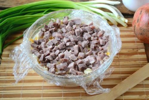 Салат Ричард с гранатом. 06