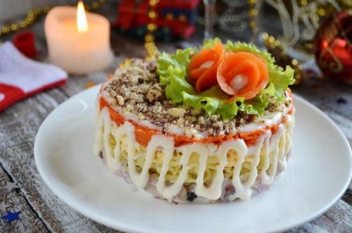 Салат с сельдью 