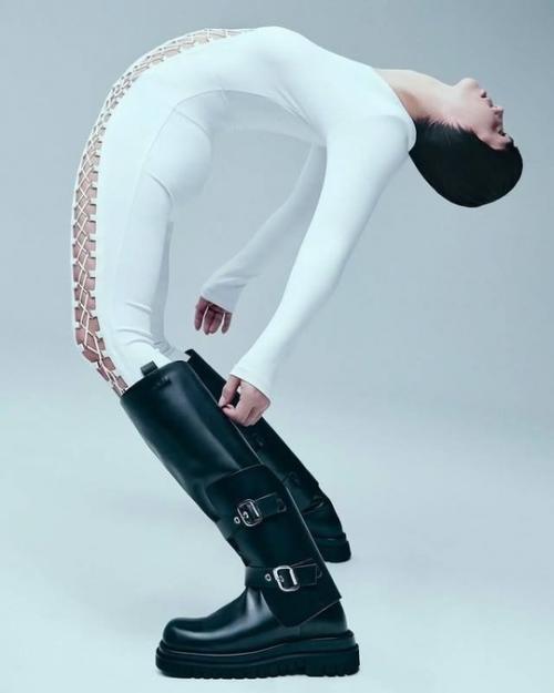 Агата муцениеце в новом стильном образе в фотосессии для журнала Marie Claire Beauty. 07