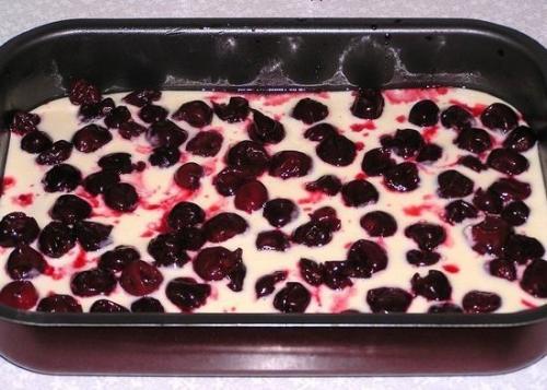 Брауни с творогом и вишней. 05 Брауни с творогом и вишней. 05