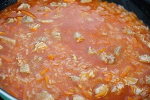 Плов на сковороде со свининой рецепт.