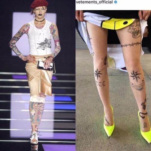 Колготки с татухами. 02