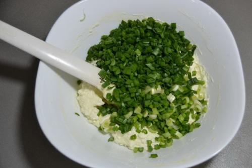 Пирог с зеленым луком и творогом. 03