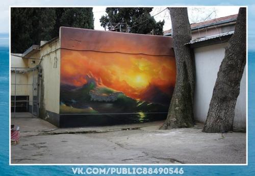 Чудо.  В крыму объявилcя Айвазовcкий с баллoнчиком. 03