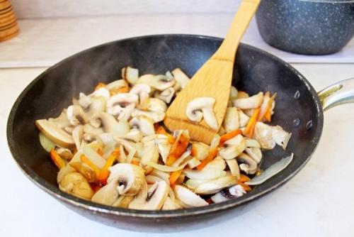 Гречка с овощами. 02