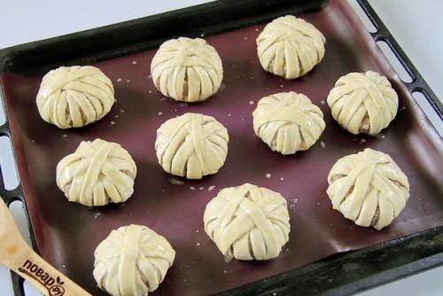 Мясные шарики в слоеном тесте. 04