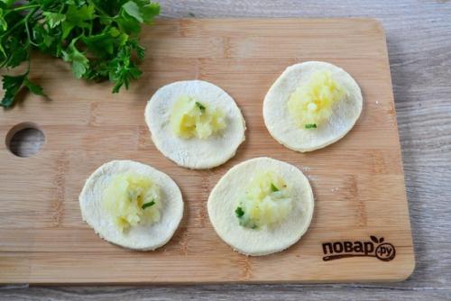 Тонкие пирожки с картошкой. 03 Тонкие пирожки с картошкой. 03