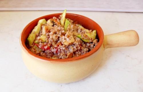 Гречка с овощами. 06