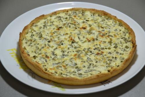 Пирог с зеленым луком и творогом. 05