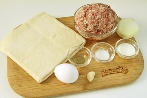 Мясные шарики в слоеном тесте. 01