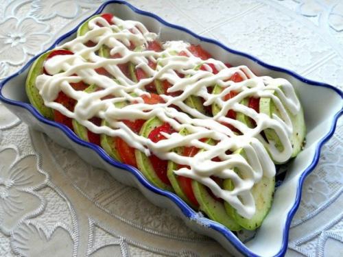 Кабачки, запеченные с помидорами и сыром. 02 Кабачки, запеченные с помидорами и сыром. 02