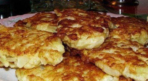 Капустные оладушки.  Ингредиенты: