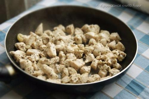 Салат с кукурузкой и курицей. 01