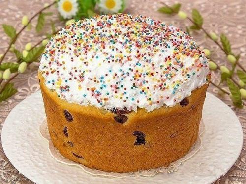 Пасхальный кулич на сметане. Пасхальный кулич на сметане.