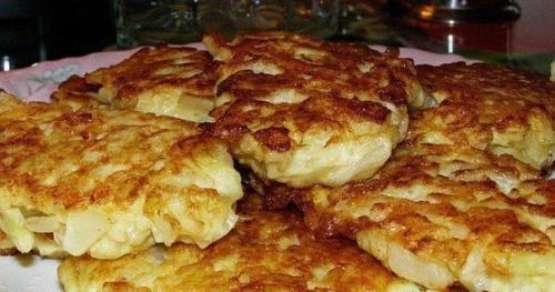 Капустные оладушки.  Ингредиенты: 04