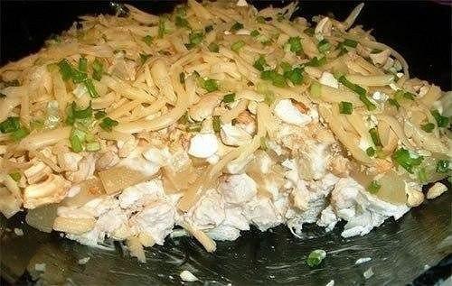 Салат с курицей Райская Птичка - просто объедение!