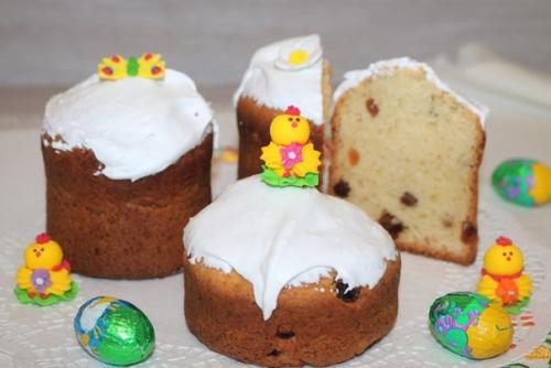 Кулич с творогом и изюмом. Кулич с творогом и изюмом.