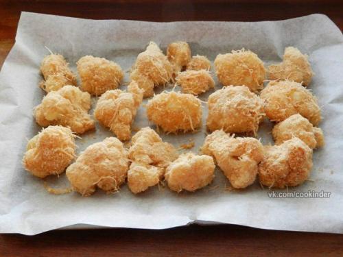 Рецепт цветной капусты, запеченной в духовке. 04 Рецепт цветной капусты, запеченной в духовке. 04