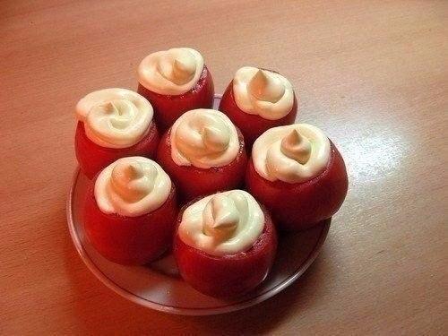 Помидоры, фаршированные курицей. 02