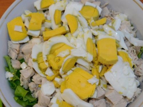 Салат Улыбка.  Ингредиенты: 01