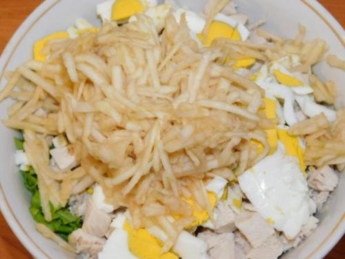 Салат Улыбка.  Ингредиенты: 02