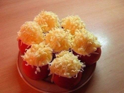 Помидоры, фаршированные курицей. 05