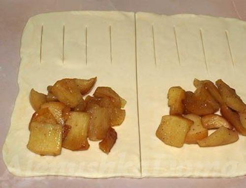 Слойки с яблоками. 03