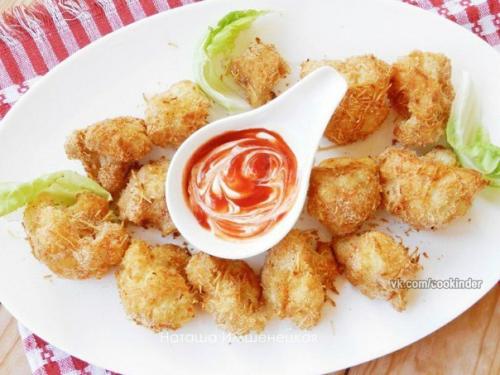 Рецепт цветной капусты, запеченной в духовке. 

