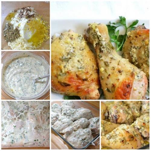 Курица в сметанном маринаде. Курица в сметанном маринаде.