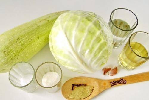 Маринованная капуста с кабачками. 01 Маринованная капуста с кабачками. 01