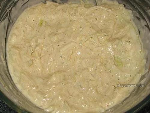 Капустные оладушки на кефире. 02