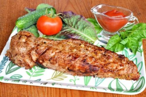 Свиная вырезка на гриле. Свиная вырезка на гриле.