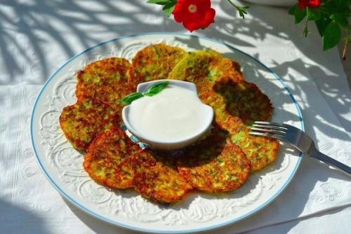 Оладьи с цукини.