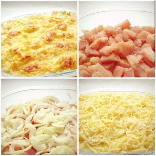 Курица под шубой в духовке. Курица под шубой в духовке.