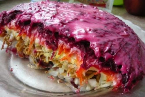 Классическая сельдь под шубой по-домашнему. 02