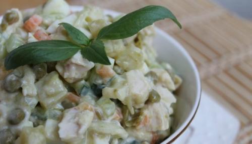 5 рецептов салатов с куриным Филе. 02