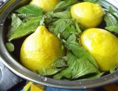 Мятный лимонад.  - 2 лимона. Мятный лимонад.  - 2 лимона.