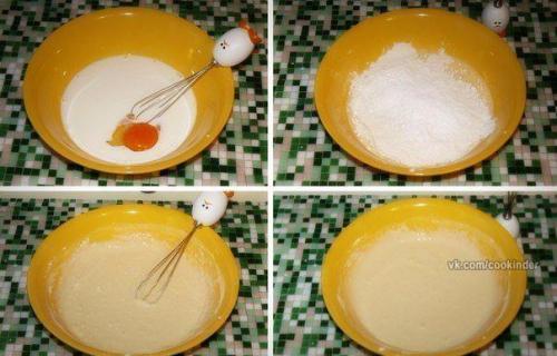 Хоткейки.   Ингредиенты:   120 г. муки;. 02