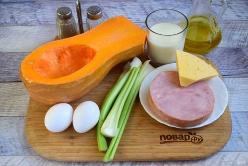 Простая запеканка из тыквы. 01 Простая запеканка из тыквы. 01