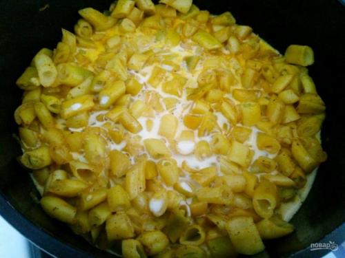 Стручковая фасоль, тушённая в сливках. 04