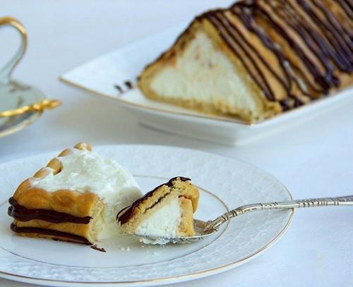 Десерт без выпечки Творожный Домик. 08