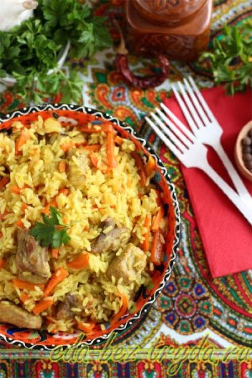 Плов в сковороде