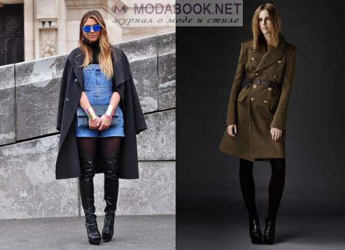 Прямое пальто с какой обувью носить. С какой обувью носить женское пальто до колена? 14