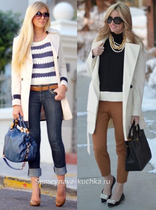 Прямое пальто с ЧЕМ носить. С ЧЕМ носить пальто — 121 фото-совет на каждый фасон и длину.