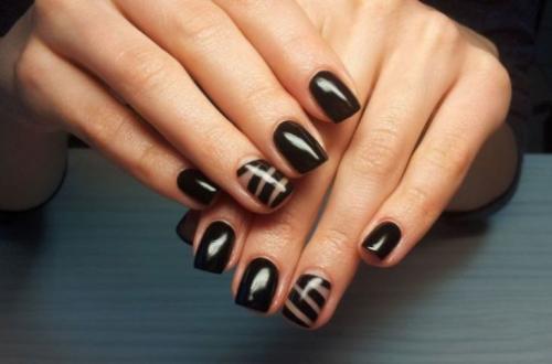 Дизайн ногтей графит. Графический маникюр — 160 фото лучших новинок и дизайн 2020 года
