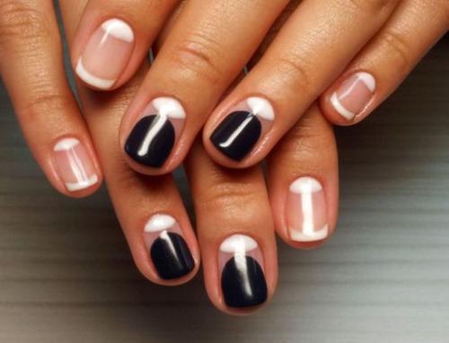 Дизайн ногтей графит. Графический маникюр — 160 фото лучших новинок и дизайн 2020 года