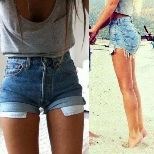 Завышенные шорты с чем носить. Красивые женские шорты с высокой талией 2019 года: короткие и длинные модели на фото