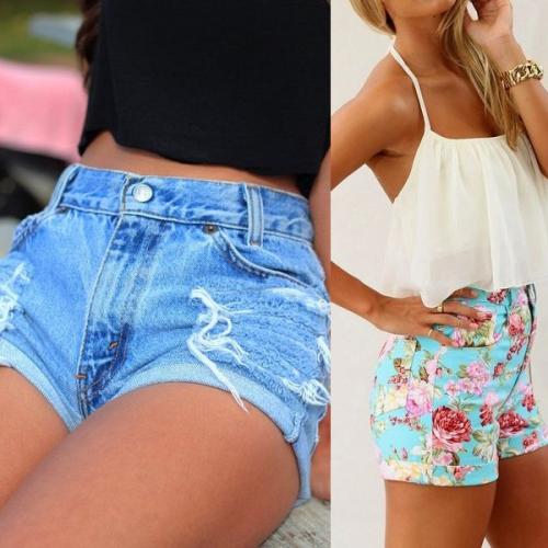 Завышенные шорты с чем носить. Красивые женские шорты с высокой талией 2019 года: короткие и длинные модели на фото