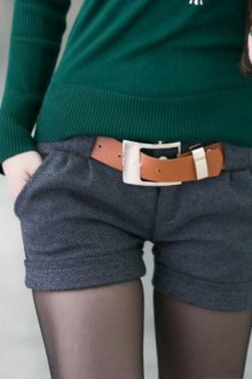 С чем носить шорты с высокой талией зимой. С чем носить шорты зимой, весной в зависимости от модели